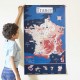 Poster Géant + 1600 stickers : 6-12 ans Carte de France