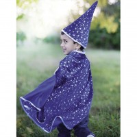 Cape de magicien pailletée avec chapeau : 4-7 ans