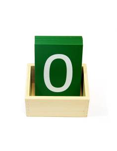 chiffres rugueux Montessori en bois pour apprendre à écrire