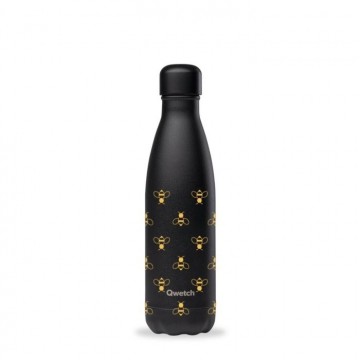 Gourde isotherme "all black bee" 500 ml Qwetch : destockage - 10 %