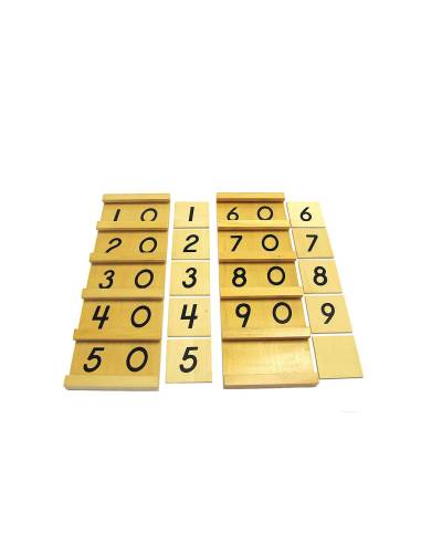 tables de Séguin Montessori en bois pour apprendre les dizaines