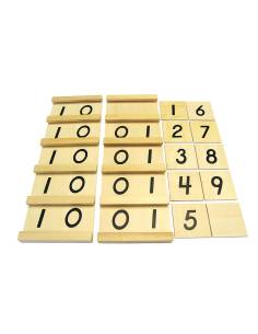 tables de Séguin Montessori en bois pour apprendre les dizaines 2
