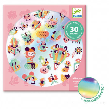 Stickers iridescents - Lovely Rainbow Djeco