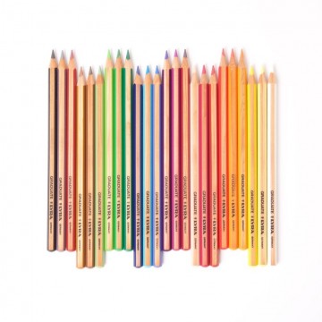 Crayons de couleur Lyra graduate 24 pièces - boîte métal
