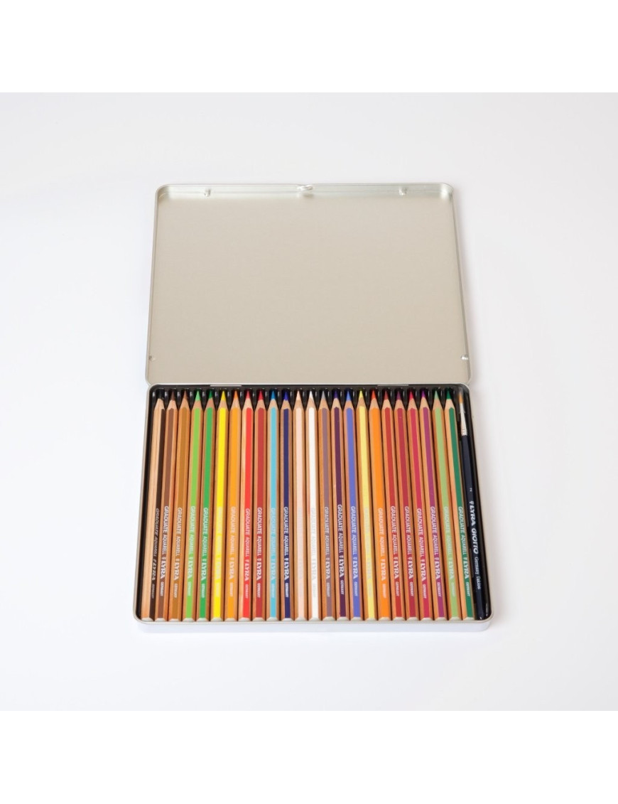 Crayons de couleur aquarellables Lyra graduate 24 pièces