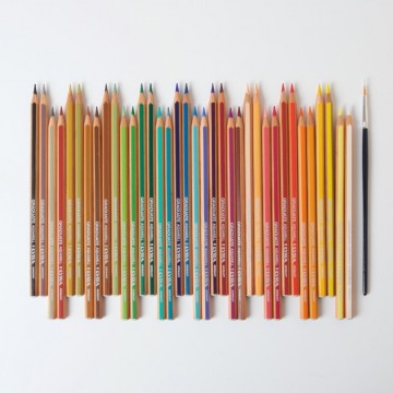 Crayons de couleur aquarellables Lyra graduate 36 pièces