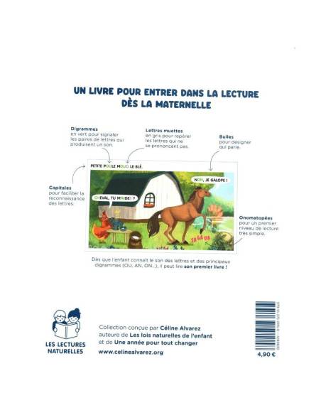 La Petite Poule Rousse – livre de premières lectures Céline Alvarez pour enfants 4–7 ans