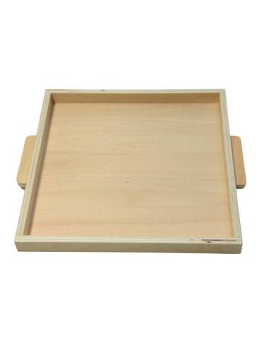 Plateau pour les 9 cubes des milliers en bois