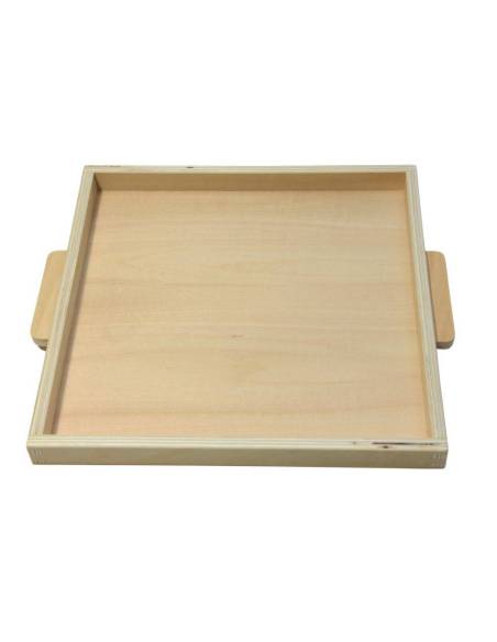 Plateau pour les 9 cubes des milliers en bois