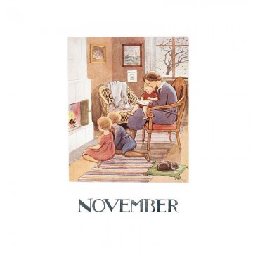 Carte Postale "Novembre"-Elsa Beskow