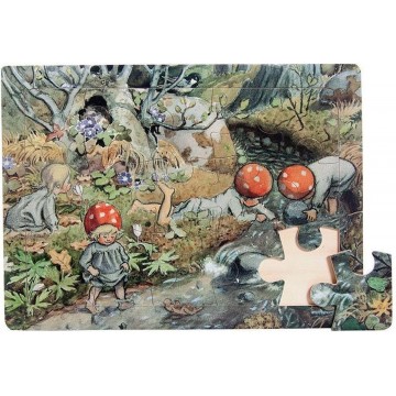 Puzzle Elsa Beskow - les elfes de la forêt