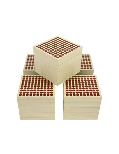 Lot Montessori de 45 centaines en bois pour le système décimal
