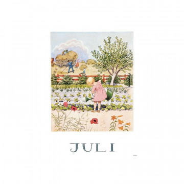 Carte postale "Juillet"-Elsa Beskow