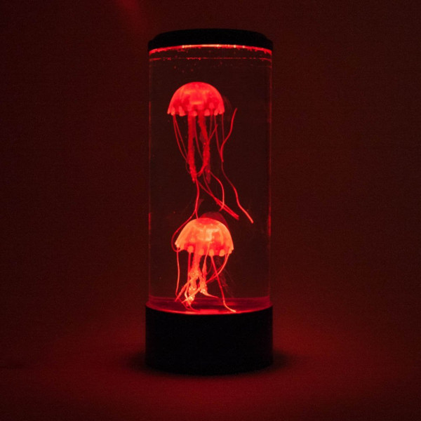 Grande lampe aquarium méduses - noir