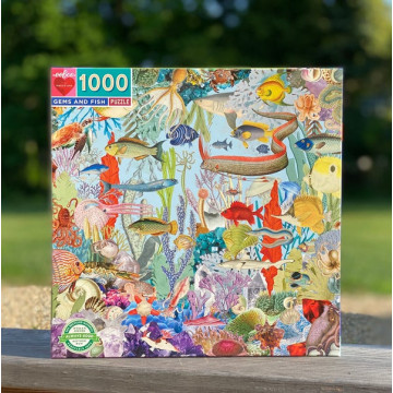 Puzzle "poissons et joyaux" : 1000 pièces