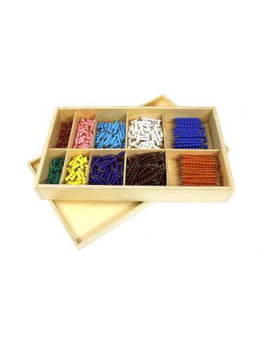 Barrettes de perles Montessori pour apprendre à compter