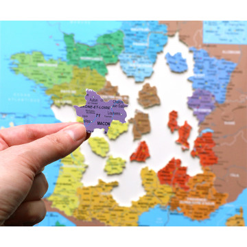 Puzzle "carte de France des départements"