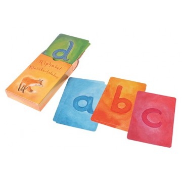 Jeu de cartes de l'alphabet script