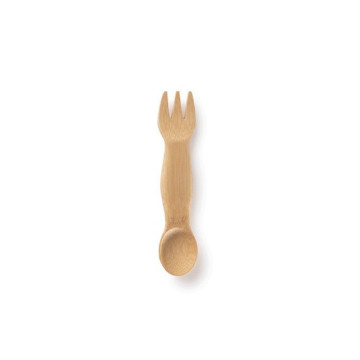 Combiné "cuillère et fourchette" pour enfant en bambou