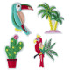 Broches " Tropical"