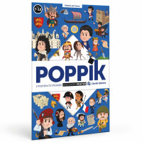 Poster Poppik - Quelle histoire + 72 stickers : histoire de France