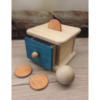 Boîte de permanence de l'objet 2 en 1 "boule et pièces"