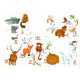 Puzzle 12 pièces "L'alphabet des animaux"