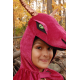 Cape dragon de minuit rouge-cuivre 5-7 ans