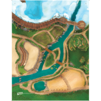 Tapis de jeu "Royaume des Animaux " 120x90 cm