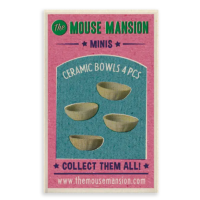 4 mini bols en porcelaine - The Mouse Mansion