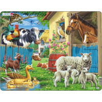 Puzzle 23 pièces "animaux de la ferme" - Larsen