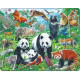 Puzzle 56 pièces "animaux sauvages d'Asie" - Larsen
