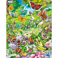 Puzzle 42 pièces "Papillons" - Larsen