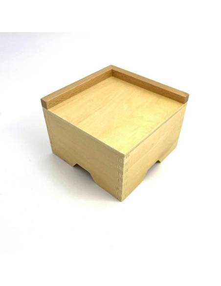 Socle de la tour rose Montessori en bois