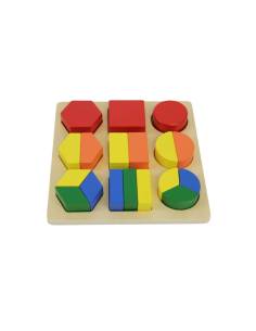 Puzzle 3 formes fractionnees bois-naturel