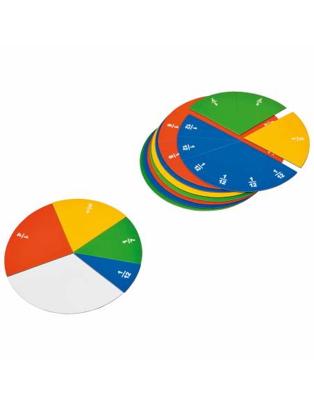 Ensemble de fractions circulaires magnétiques pour l’apprentissage visuel