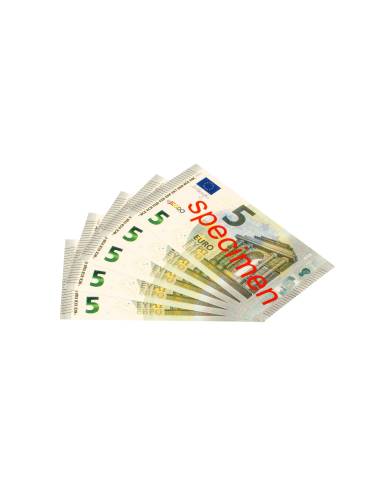 Lot de 100 billets factices de 5 euros – jeu éducatif pour calcul et manipulation de monnaie