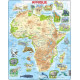 Puzzle 63 pièces carte de l'Afrique - Larsen