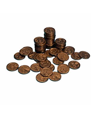 Lot de 100 pièces éducatives de 50 centimes en plastique réaliste