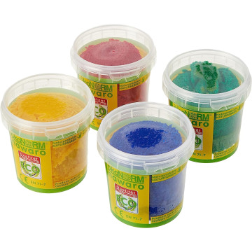 Pâte à modeler "Soft" - Nawaro - 4 pots : rouge, jaune, vert, bleu
