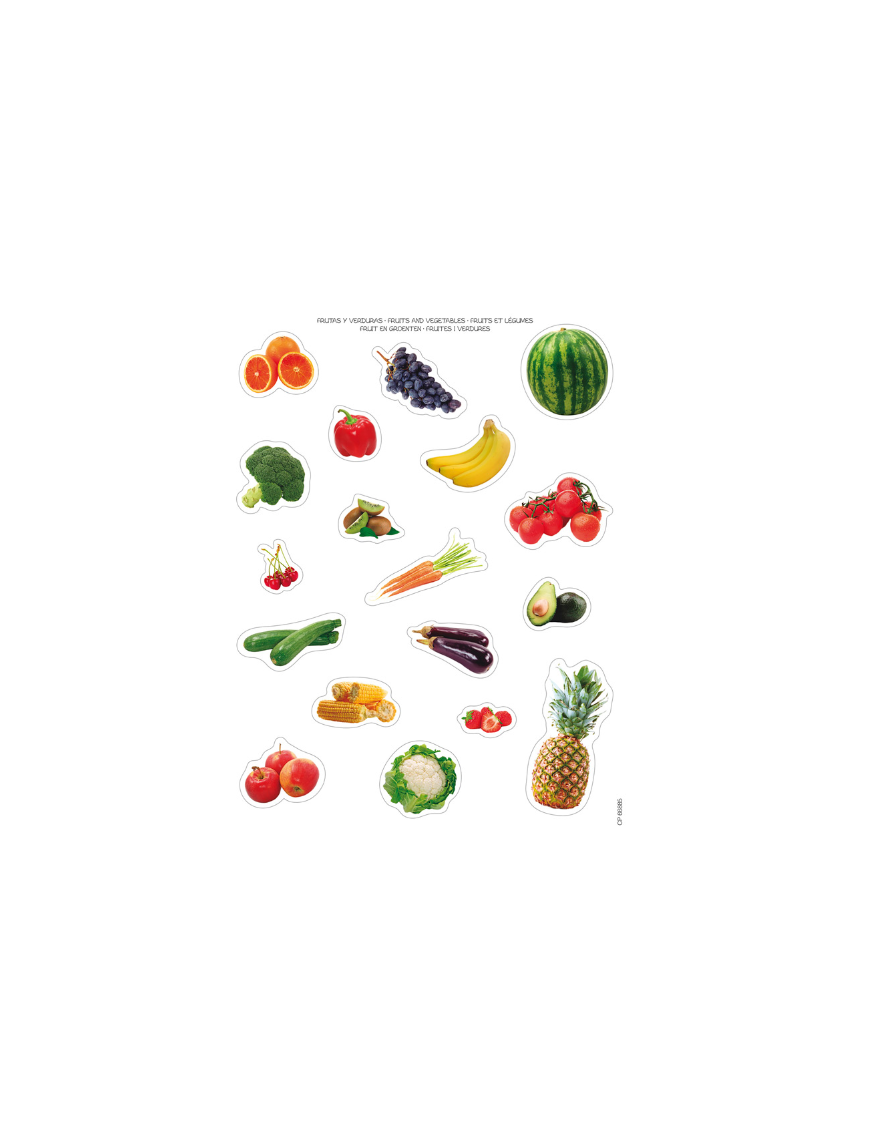 Gommettes " Fruits et légumes"