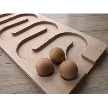 Planche en Bois Montessori - Jeux creatifs en bois avec boules – L