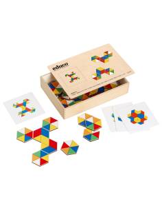 Jeu de l’hexagone en bois pour apprendre les couleurs