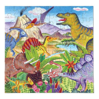 Puzzle géant "Ile des dinosaures" Eeboo : 64 pièces