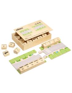 Numéros de rue en bois pour apprendre nombres pairs et impairs