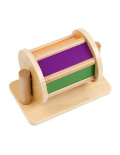 Tambour rotatif sonore en bois pour bébé