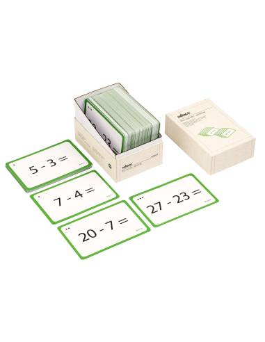 Cartes flash pour mémoriser les soustractions et automatiser les calculs