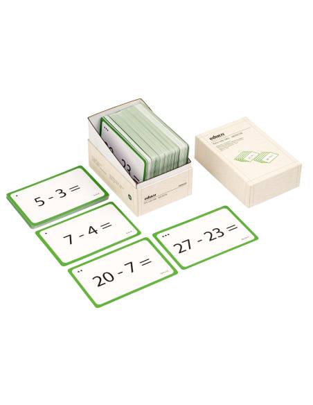 Cartes flash pour mémoriser les soustractions et automatiser les calculs
