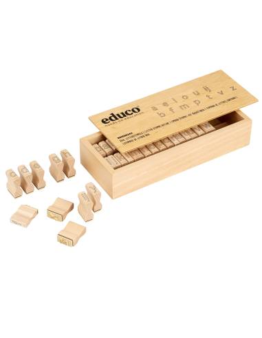 Tampons alphabet contours en minuscules scriptes