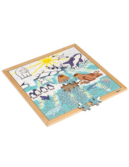 Puzzle éducatif sur le réchauffement climatique